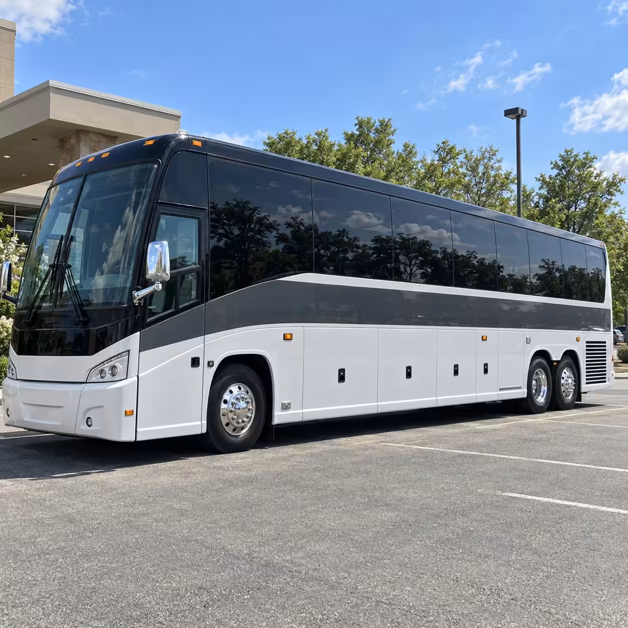 full size charter buses for large quincy prom groups